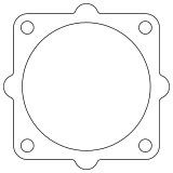 Cometic Nissan QR25DE .018in AFM Throttle Body Gasket,2001-2006 thumbnail 1