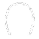 Cometic Chevrolet Gen-1 Small Block V8 .031in Fiber Timing Cover Gasket thumbnail 2