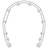 Cometic Chevrolet Gen-1 Small Block V8 .031in Fiber Timing Cover Gasket thumbnail 4