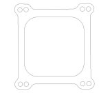 Cometic Holley 4 Barrel 4150 Style .047in Fiber Carburetor Gasket - 4.500in x4.500in - Open Plenum thumbnail 3