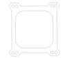 Cometic Holley 4 Barrel 4150 Style .047in Fiber Carburetor Gasket - 4.500in x4.500in - Open Plenum thumbnail 6