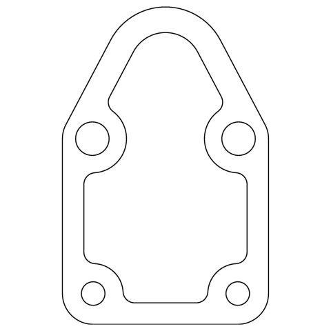 Cometic Chrysler/Ford/GM Fuel Pump Gasket .031in Fiber - 4 Bolt - 10 Pack