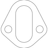 Cometic Chrysler/Ford/GM Fuel Pump Gaskets .031in Fiber - 2 Bolt - 10 Pack thumbnail 2