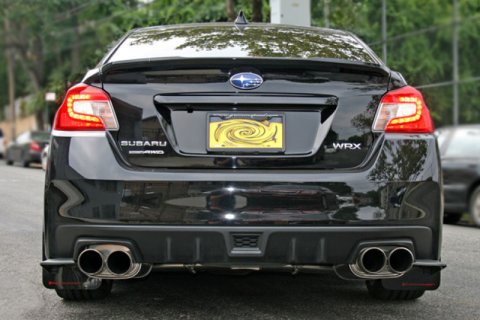 Rally Armor 15-21 Subaru WRX/STI Black UR Mud Flap w/Light Blue Logo thumbnail 5