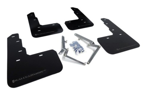 Rally Armor 17-22 Honda Civic Type R Black UR Mud Flap w/Dark Grey Logo thumbnail 1