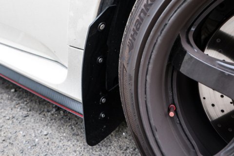 Rally Armor 17-22 Honda Civic Type R Black UR Mud Flap w/Dark Grey Logo thumbnail 6