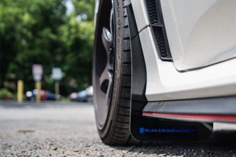 Rally Armor 17-22 Honda Civic Type R Black UR Mud Flap w/Dark Grey Logo thumbnail 8