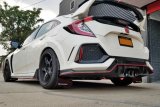 Rally Armor 17-22 Honda Civic Type R White UR Mud Flap w/Black Logo thumbnail 4