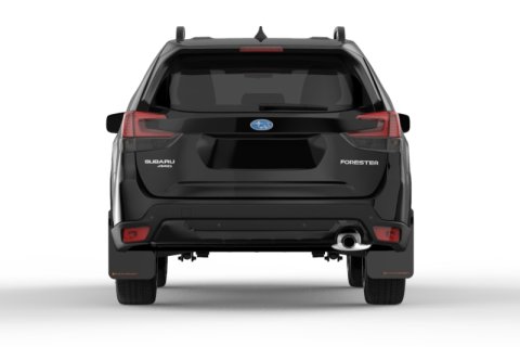 Rally Armor 19-21 Subaru Forester Black UR Mud Flap w/ Orange Logo thumbnail 3