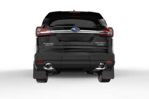 Rally Armor 18-26 Subaru Ascent Red UR Mud Flap w/Black Logo thumbnail 2