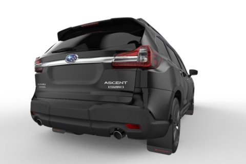 Rally Armor 18-26 Subaru Ascent Red UR Mud Flap w/Black Logo thumbnail 4
