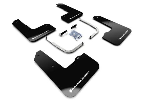 Rally Armor 19-22 Hyundai Veloster N Black UR Mud Flap w/ White Logo thumbnail 3