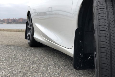 Rally Armor 16-21 Honda Civic Si Black UR Mud Flap w/Red Logo thumbnail 2