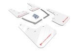 Rally Armor 16-21 Honda Civic Si White UR Mud Flap w/Red Logo thumbnail 1