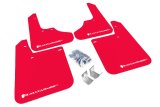 Rally Armor 93-01 Subaru Impreza RS Red UR Mud Flap w/ White Logo thumbnail 1
