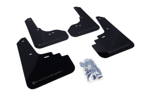 Rally Armor 05-09 Subaru Legacy / Outback Black UR Mud Flap w/Grey Logo thumbnail 1
