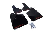 Rally Armor 03-08 Subaru Forester Black UR Mud Flap w/ Red Logo thumbnail 1