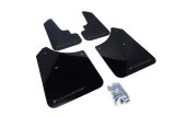 Rally Armor 03-08 Subaru Forester Black UR Mud Flap w/ Grey Logo thumbnail 1