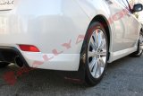 Rally Armor 08-10 Subaru WRX / 08-11 Impreza 2.5i (Hatch/Sedan) Black UR Mud Flap w/Red Logo thumbnail 2