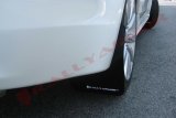 Rally Armor 07-17 Mitsubishi Lancer Black UR Mud Flap w/ White Logo thumbnail 2