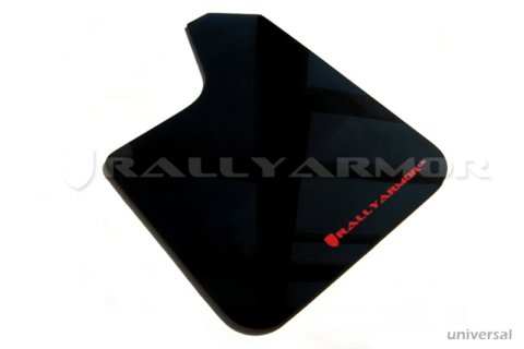 Rally Armor Universal Fit (No Hardware) Red UR Mud Flap w/ White Logo thumbnail 3