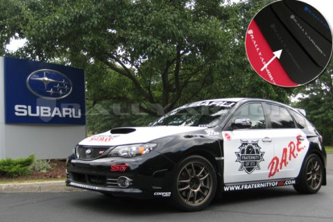 Rally Armor 08-11 Subaru STI (Hatch Only) / 11-14 WRX (Hatch Only) Black UR Mud Flap w/Grey Logo thumbnail 2