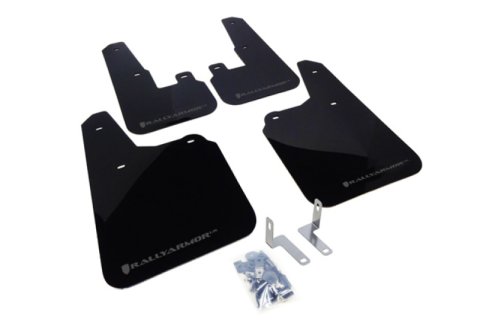 Rally Armor 10-14 Subaru Outback Black UR Mud Flap w/ Grey Logo thumbnail 1