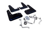 Rally Armor 11-14 Subaru WRX/STI (Sedan Only) Black UR Mud Flap w/Blue Logo thumbnail 1