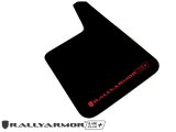Rally Armor Universal Fit (No Hardware) UR Plus Black UR Mud Flap w/ Red Logo thumbnail 1