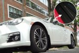 Rally Armor 13-17 Subaru BRZ/Toyota FR-S Black UR Mud Flap w/Grey Logo thumbnail 2