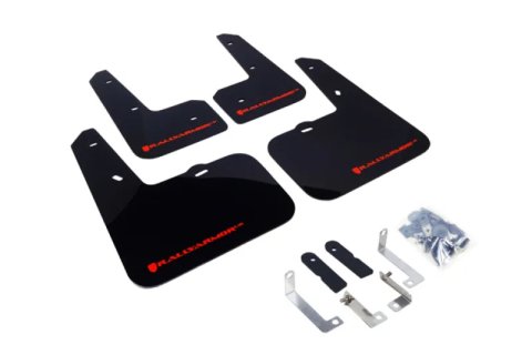 Rally Armor 12-18 Hyundai Veloster Black UR Mud Flap w/ Red Logo thumbnail 3