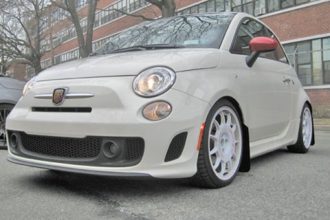 Rally Armor 12-18 Fiat 500 Black UR Mud Flap w/Red Logo thumbnail 5