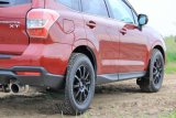Rally Armor 14-18 Subaru Forester Black Mud Flap w/ Grey Logo thumbnail 3