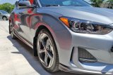 Rally Armor 19-21 Hyundai Veloster Turbo/2.0/R-Spec Red UR Mud Flap w/White Logo thumbnail 2