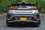 Rally Armor 19-21 Hyundai Veloster Turbo/2.0/R-Spec Red UR Mud Flap w/White Logo thumbnail 3