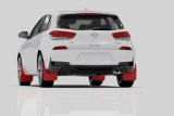 Rally Armor 19-21 Hyundai Elantra GT N Line/i30 Black UR Mud Flap w/Performance Blue Logo thumbnail 5