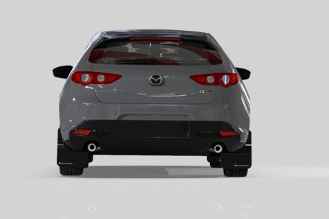 Rally Armor 19-26 Mazda3 Hatchback Black UR Mud Flap w/Dark Grey Logo thumbnail 4