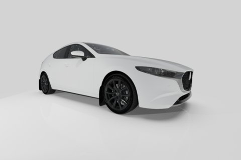 Rally Armor 19-26 Mazda3 Hatchback Black UR Mud Flap w/Dark Grey Logo thumbnail 5