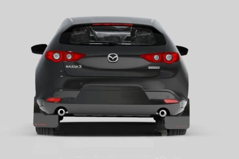 Rally Armor 19-26 Mazda3 Hatchback Black UR Mud Flap w/Dark Grey Logo thumbnail 9