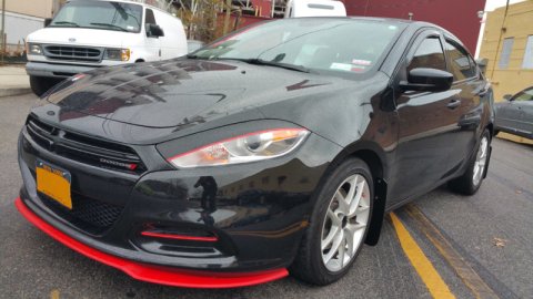 Rally Armor 13-16 Dodge Dart Black UR Mud Flap w/ Red Logo thumbnail 4