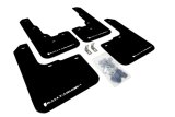 Rally Armor 13-16 Dodge Dart Black UR Mud Flap w/ White Logo thumbnail 1