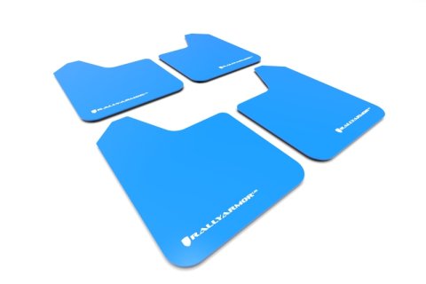 Rally Armor Universal Fit (No Hardware) Blue UR Mud Flap White Logo thumbnail 3