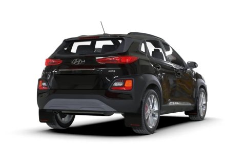Rally Armor 18-23 Hyundai Kona Red UR Mud Flap Black Logo thumbnail 4