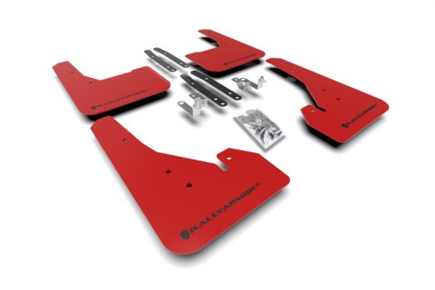 Rally Armor 18-27 Toyota Corolla Hatchback Red UR Mud Flap Black Logo thumbnail 2