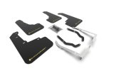 Rally Armor 18-23 Subaru Crosstrek Black UR Mud Flap w/Yellow Pearl Logo thumbnail 1