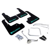 Rally Armor 15-21 Subaru WRX/STI Black UR Mud Flap w/Teal Altered Font Logo thumbnail 6