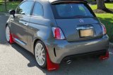 Rally Armor 12-18 Fiat 500 Red Mud Flap w/White Logo thumbnail 2
