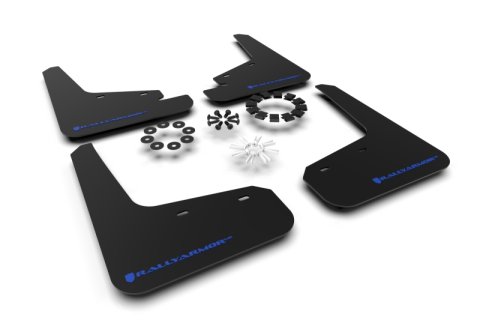 Rally Armor 20-26 Tesla Model Y, Juniper Y Black UR Mud Flap w/Blue Logo thumbnail 1
