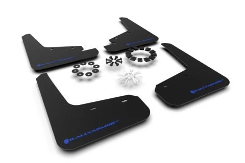 Rally Armor 20-26 Tesla Model Y, Juniper Y Black UR Mud Flap w/Blue Logo thumbnail 4