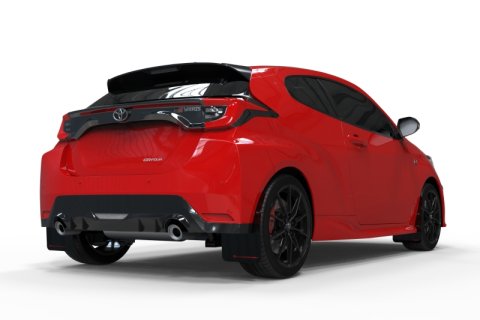 Rally Armor 20-26 Toyota GR Yaris Black Mud Flap w/Red Logo thumbnail 4